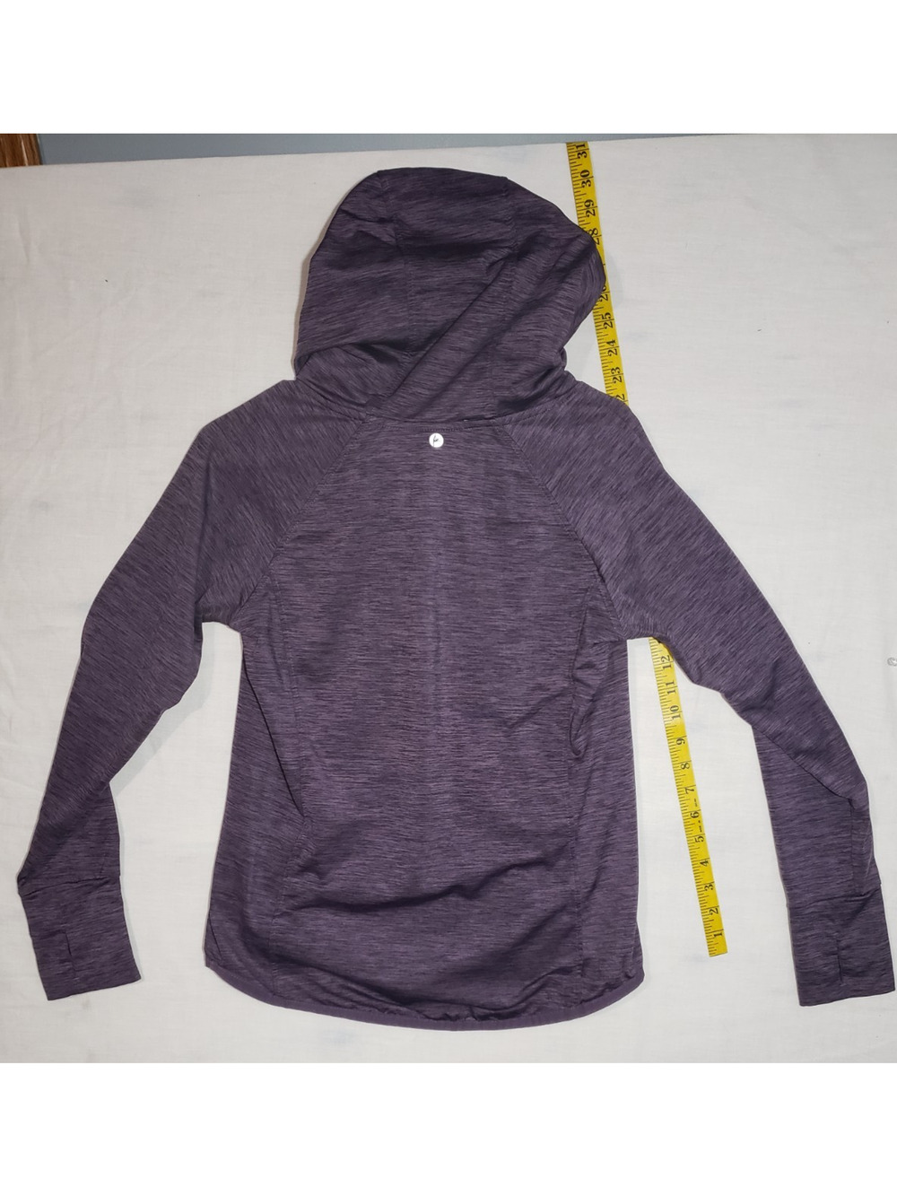 90 degree purple pull over mock neck with pockets sweatshirt women's size S R146